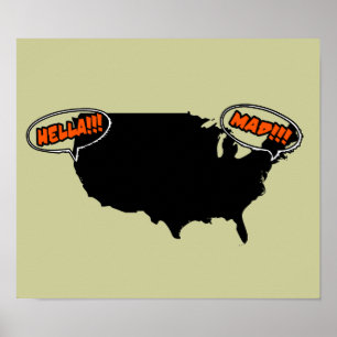 hella wütend poster