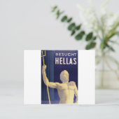 Hellas Greece Besucht Postkarte (Stehend Vorderseite)