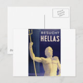 Hellas Greece Besucht Postkarte (Vorne/Hinten)