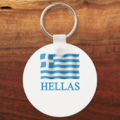 Hellas Griechenland - + Flagge Schlüsselanhänger (Vorderseite)
