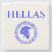 Hellas Spartan Steinuntersetzer (Vorderseite)