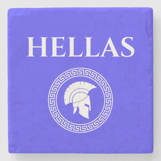 Hellas Spartan Steinuntersetzer (Vorderseite)