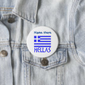 Hellas und Blue Personalisierung der griechischen Button (Beispiel)