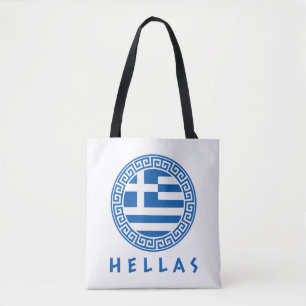 Hellas- und Griechenlandflagge Tasche