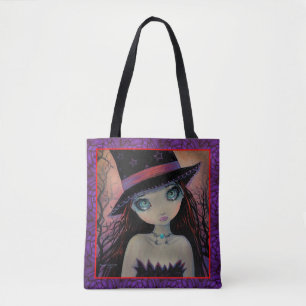 Helläugige Hexe Big Eye Girl Fantasy-Kunst Tasche