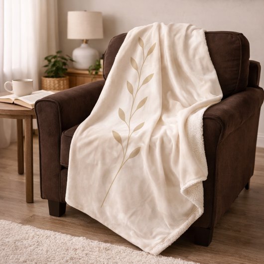 Hellbeige Botanica Sherpa-Decke Sherpadecke