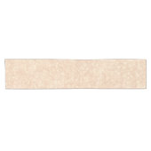 Hellbeige Creme Marmortrezzo Textur Kurzer Tischläufer (Horizontal)