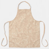 Hellbeige Creme Marmortrezzo Textur Schürze (Vorderseite)