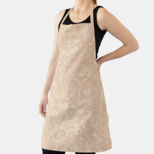 Hellbeige Creme Marmortrezzo Textur Schürze