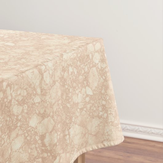 Hellbeige Creme Marmortrezzo Textur Tischdecke (Beispiel)