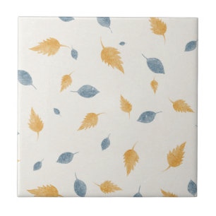 Hellbeige Herbstlaubmuster Fliese