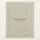 Hellbeige Imitate Leinenstruktur Planer (Vorderseite)