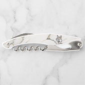 Hellbeige Marmor und Wolf Kellnermesser (Rückseite)