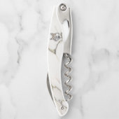 Hellbeige Marmor und Wolf Kellnermesser (Rückseite)