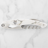 Hellbeige Marmor und Wolf Kellnermesser (Vorderseite)