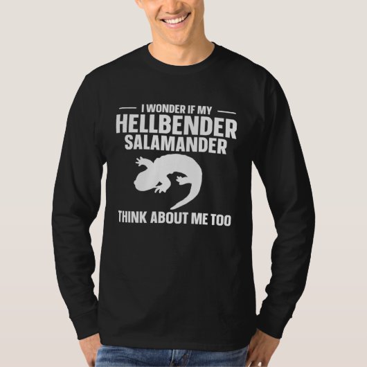 Hellbender Salamander Amphibie T-Shirt (Vorderseite)