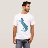 Hellbender Salamander-Kunst T-Shirt (Vorne ganz)