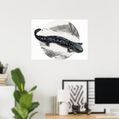 Hellbender Salamander Poster (Heimbüro)