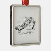 Hellbender Silbernes Ornament (Rechts)