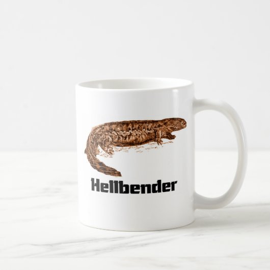 Hellbender T - Shirt Kaffeetasse (Rechts)