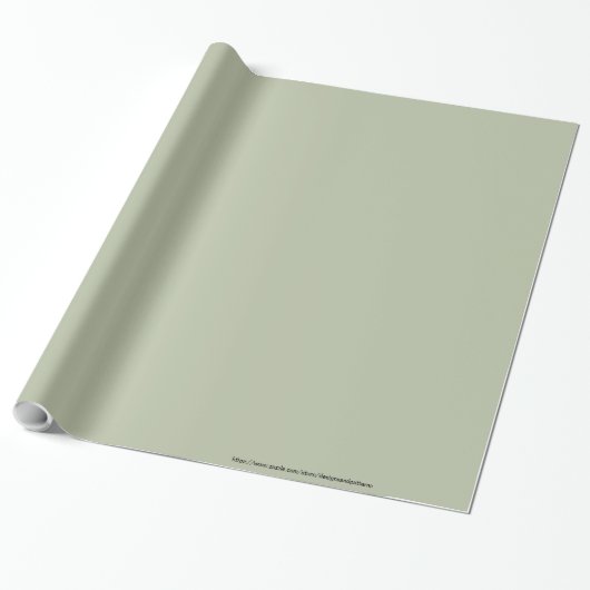 Hellblass Grün Elegant neutrale Solid-Farbe Geschenkpapier (Ungerollt)