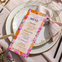 Hellblass, rosa und orange-helle Hochzeit