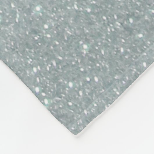 Hellblau Aquamariner Funkelnd Glitzer Ombre Gradie Fleecedecke (Ecke)