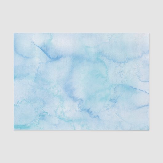 Hellblau Aquarell Seidenpapier (Vorderseite)