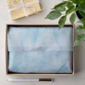 Hellblau Aquarell Seidenpapier (Geschenk)