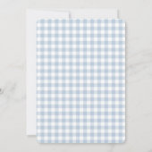 hellblau Baseball Oh, Baby Dusche Einladung (Rückseite)