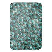 Hellblau, Blasen auf Gitter oder Backstein-Effekt? Badematte (Vorderseite Vertikal)