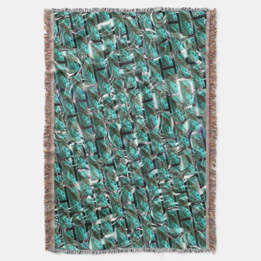 Hellblau, Blasen auf Gitter oder Backstein-Effekt? Decke (Vorderseite Vertikal)