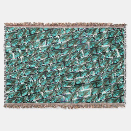 Hellblau, Blasen auf Gitter oder Backstein-Effekt? Decke (Vorderseite)