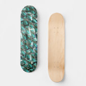 Hellblau, Blasen auf Gitter oder Backstein-Effekt? Skateboard (Vorderseite)