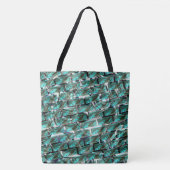 Hellblau, Blasen auf Gitter oder Backstein-Effekt? Tasche (Vorderseite)