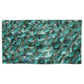 Hellblau, Blasen beim Gürteln oder beim Backeneffe Kissenbezug (Vorderseite-Links)