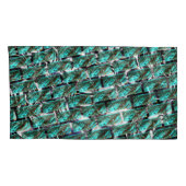 Hellblau, Blasen beim Gürteln oder beim Backeneffe Kissenbezug (Rückseite-Rechts)