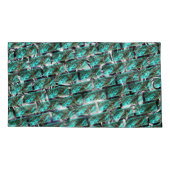 Hellblau, Blasen beim Gürteln oder beim Backeneffe Kissenbezug (Rückseite-Links)