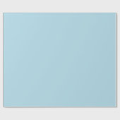 Hellblau (blassblau, Baby blau) Pastell Geschenkpapier (Flach)