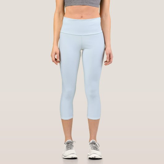 Hellblau Capri Leggings (Vorderseite)