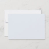 Hellblau Chinoiserie | QR-Code Hochzeit RSVP Karte (Rückseite)