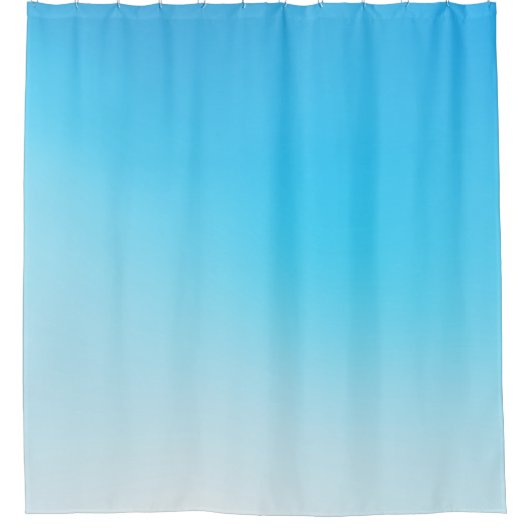 Hellblau Duschvorhang (Vorderseite)