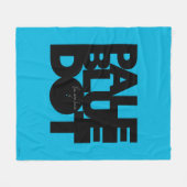 Hellblau Fleecedecke (Vorderseite (Horizontal))