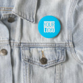 hellblau - Fügen Sie Ihr Logo hinzu Button (Beispiel)