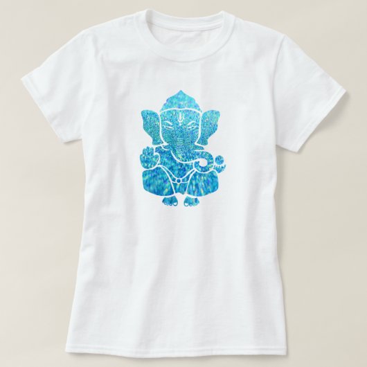 hellblau Ganesha T-Shirt (Design vorne)