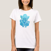 hellblau Ganesha T-Shirt (Vorderseite)