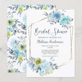 Hellblau-gelb-grünes Brautparty