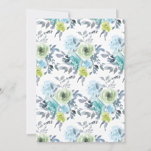 Hellblau-gelb-grünes Brautparty (Rückseite)