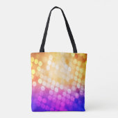 Hellblau, gelbes Muster mit Kugeln. verschwommen b Tasche (Rückseite)