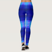 Hellblau gemustert leggings (Rückseite)